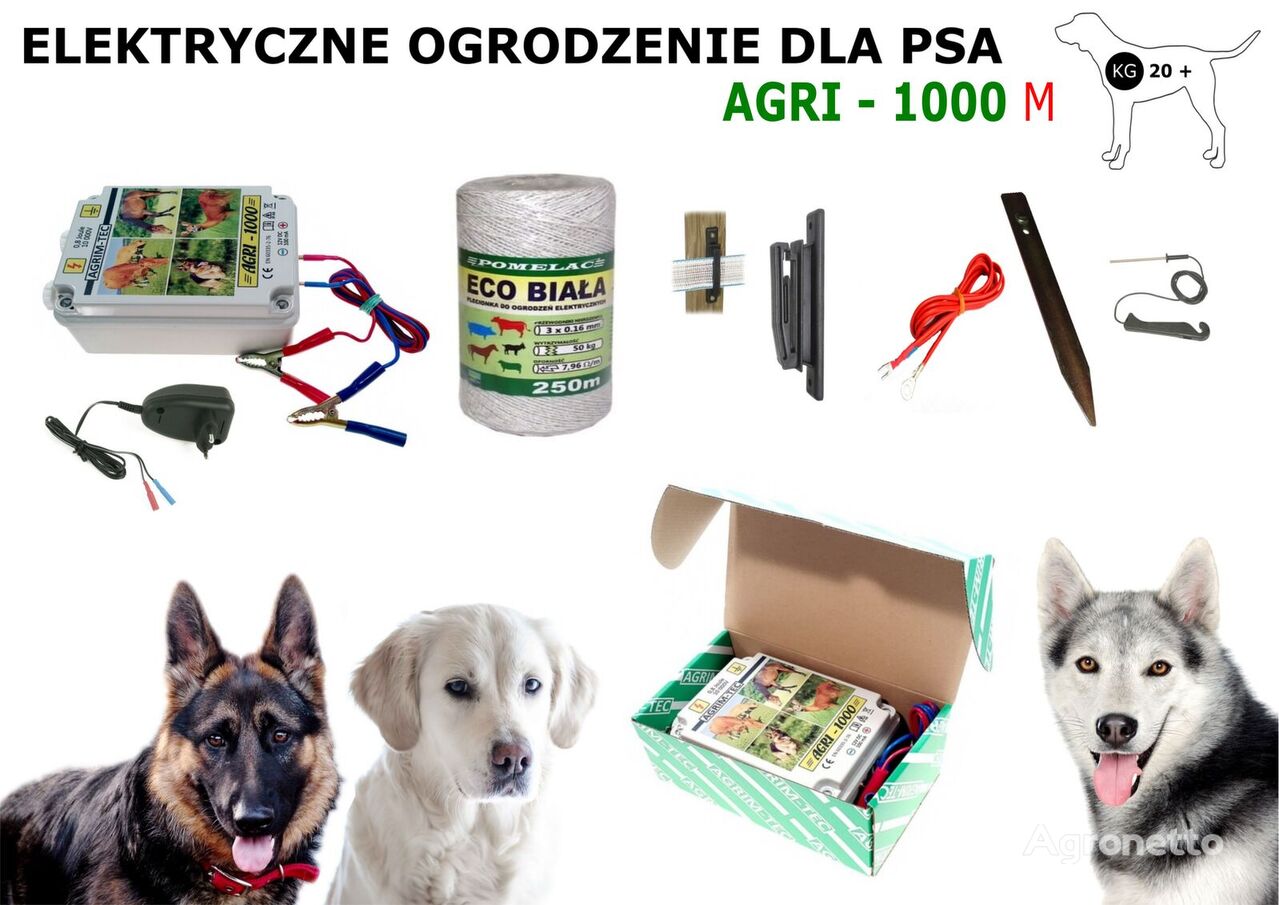 produits pour animaux Ogrodzenie elektryczne dla psów z długą lub gęstą sierścią