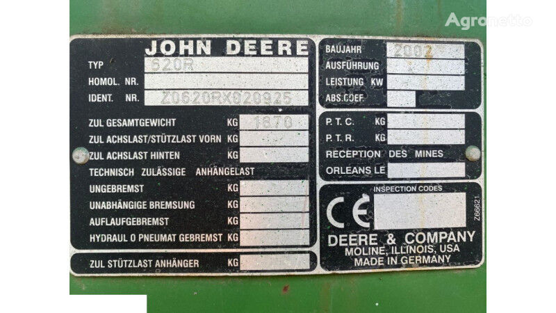 Belka John Deere voor John Deere 620r maaidorser