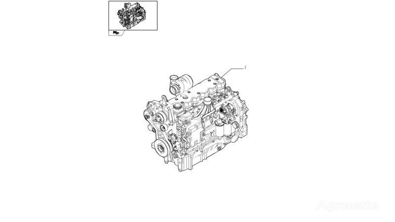 motor voor New Holland T6090  wielen trekker