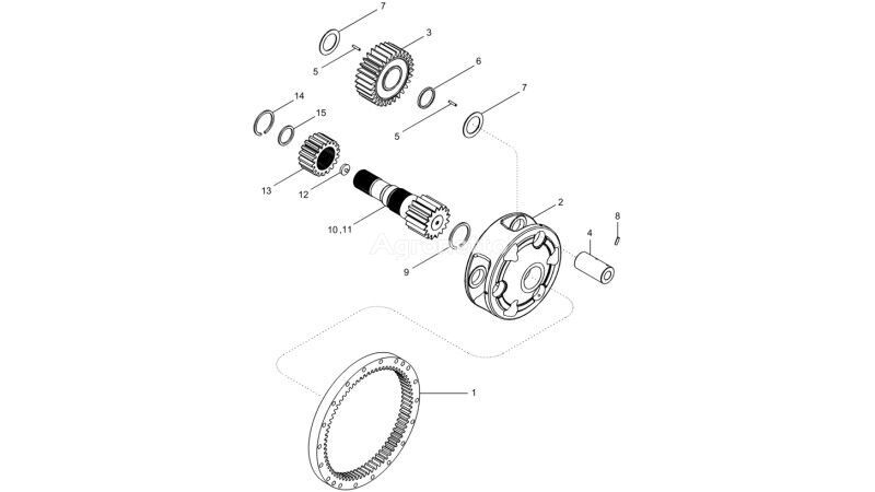 autre pièce détachée de transmission Koło zębate koronowe 310695A1 pour tracteur à roues New Holland T6090 T6070