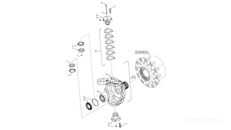 autre pièce détachée de transmission Zespół przegubu 84345690 pour tracteur à roues New Holland T6090 T6070