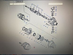 fusée d'essieu 7700661504 pour tracteur à roues AGCO